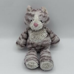 Mary Meyer Floppy Tabby Cat Marshmallow Cleo Plush Stuffed Kitty Lovey Pre Loved